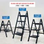 Thang ghế gấp gọn 4 bậc FUJIHOME nhập khẩu, thang chữ A gia đình đa năng xếp gọn tiện lợi chống trơn trượt