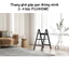 Thang ghế gấp gọn 4 bậc FUJIHOME nhập khẩu, thang chữ A gia đình đa năng xếp gọn tiện lợi chống trơn trượt