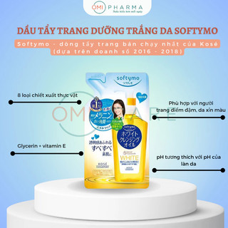 Dầu Tẩy Trang Kose Softymo Cleansing Oil Túi Refill 200ml