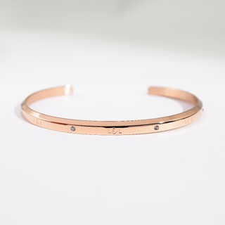 Vòng tay nam nữ Lyz and Liam Lumine L&L Cuff Rose Gold LL2240RG - Gift Box Hộp quà tặng nơ đỏ