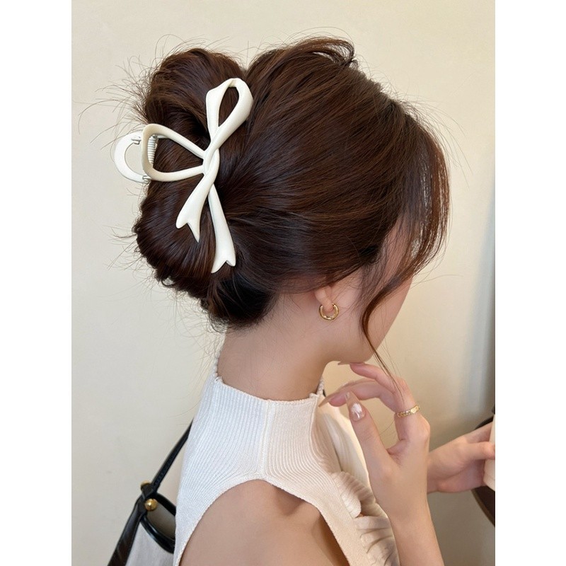 Kẹp Tóc Càng Cua Nơ/Ruy Băng Nhám Xinh Xắn Phong Cách Hàn Quốc Phụ Kiện Tóc Nữ Empoli