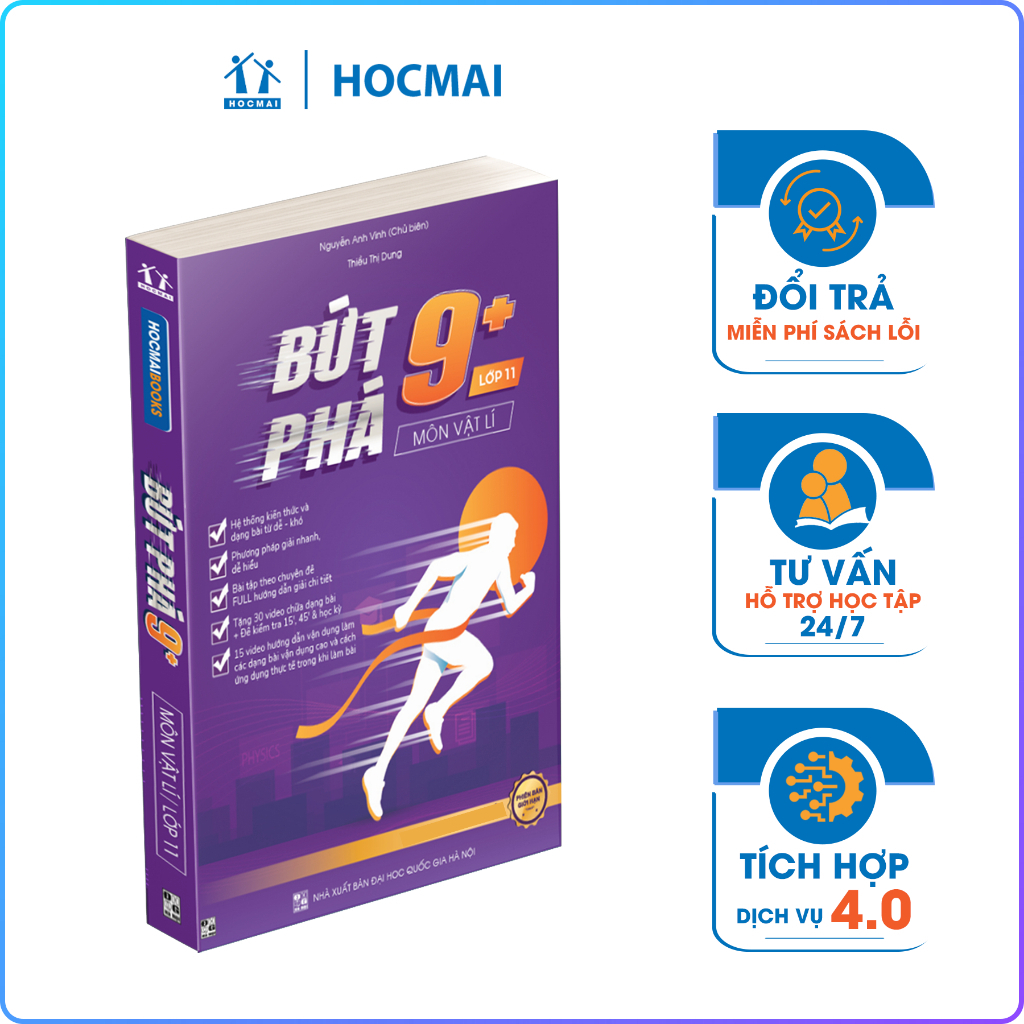 Ảnh Sách - Bứt Phá 9+ Lớp 11 - Môn Toán, Lý, Hóa, Anh - HOCMAI (Theo chương trình GDPT cũ) 4