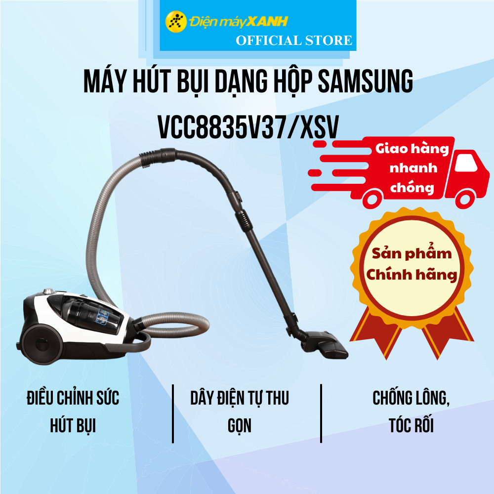 Máy hút bụi dạng hộp Samsung VCC8835V37/XSV - Hàng chính hãng | Shopee ...