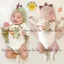 Set Bodysuit Rồng Ngắn Tay, Rồng Hồng, Rồng Xanh TẶNG KÈM MŨ VÀ TẤT cover IKII Hàn Quốc bé trai, bé gái