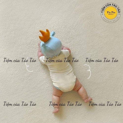 (HÀNG CÓ SẴN) Set Bodysuit Rồng Ngắn Tay, Rồng Hồng, Rồng Xanh TẶNG KÈM MŨ VÀ TẤT cover IKII Hàn Quốc bé trai, bé gái