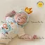 Set Bodysuit Rồng Ngắn Tay, Rồng Hồng, Rồng Xanh TẶNG KÈM MŨ VÀ TẤT cover IKII Hàn Quốc bé trai, bé gái
