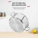 Bộ 5 nồi Inox cao cấp Tefal Duetto Plus (quánh 16cm, nồi hầm 18/20/24 cm, nồi luộc gà 22cm) — ảnh 4
