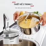 Bộ 5 nồi Inox cao cấp Tefal Duetto Plus (quánh 16cm, nồi hầm 18/20/24 cm, nồi luộc gà 22cm) — ảnh 5