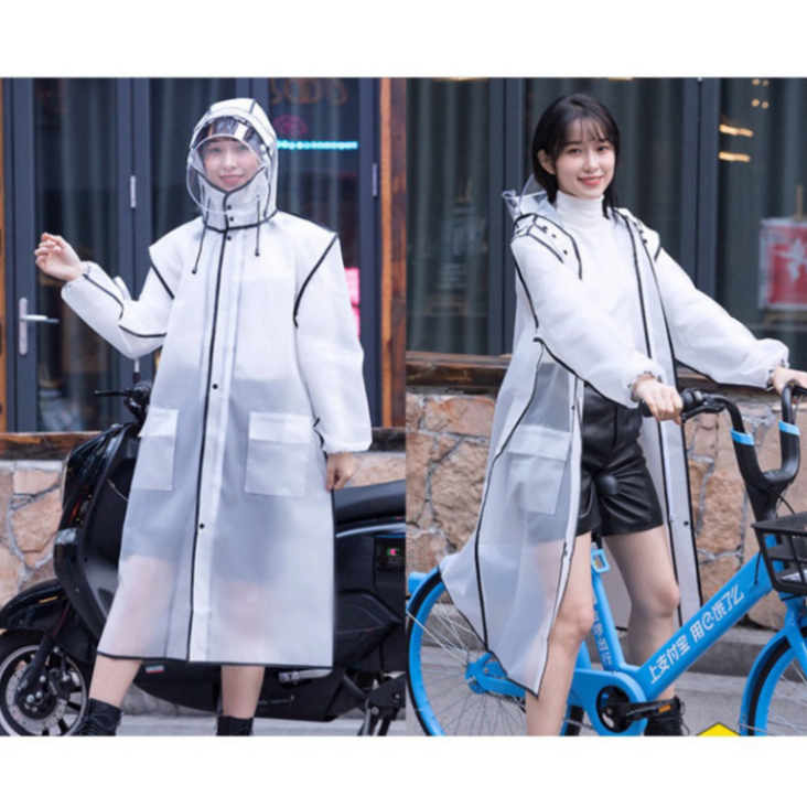Áo Mưa Trong Suốt Dáng Thời Trang Chống Thấm Có Khoá Kéo Cho Nam Nữ Cao Cấp ( didooglt )