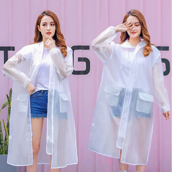 Áo Mưa Trong Suốt Dáng Thời Trang Chống Thấm Có Khoá Kéo Cho Nam Nữ Cao Cấp ( didooglt )