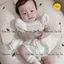 Set Váy Bodysuit, tặng kèm tuban cho bé gái cover Hàn Quốc Monbebe, bé gái 3-13kg cao cấp