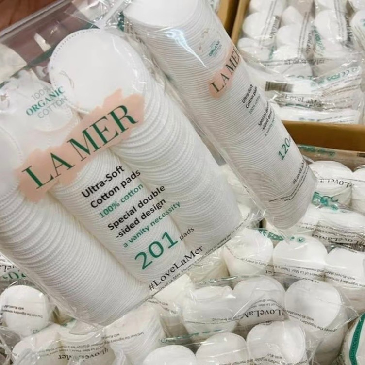 Bông Tẩy Trang LAMER 201 Miếng Mềm Mịn Cotton Organic Sợi Bông Tự Nhiên Hàng Loại 1
