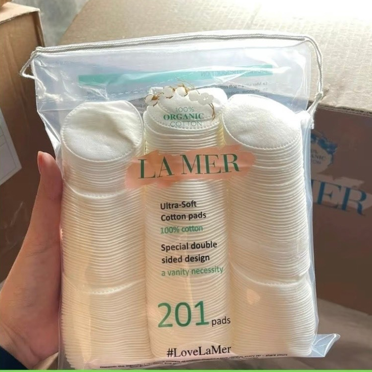 Bông Tẩy Trang LAMER 201 Miếng Mềm Mịn Cotton Organic Sợi Bông Tự Nhiên Hàng Loại 1