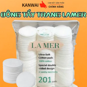 Bông Tẩy Trang LAMER 201 Miếng Mềm Mịn Cotton Organic Sợi Bông Tự Nhiên Hàng Loại 1