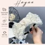 HT007 Băng đô cài tóc ren tiểu thư kết ngọc cao cấp, Bờm tóc thời trang sang chảnh HT007