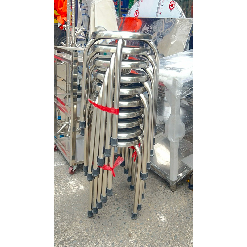 COMBO 10 ghế inox  ngồi ăn tiệc ,đảm bảo chắc chắn