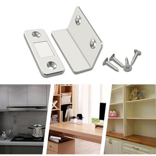 SET 2 Nam Châm Gắn Cửa Lực Hút Cực Mạnh Dán Chốt Tủ Quần Áo Ngăn Kéo Cửa Ra Vào Kèm Keo 3M Ốc Vít Tiện Lợi 88464