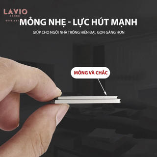 SET 2 Nam Châm Gắn Cửa Lực Hút Cực Mạnh Dán Chốt Tủ Quần Áo Ngăn Kéo Cửa Ra Vào Kèm Keo 3M Ốc Vít Tiện Lợi 88464