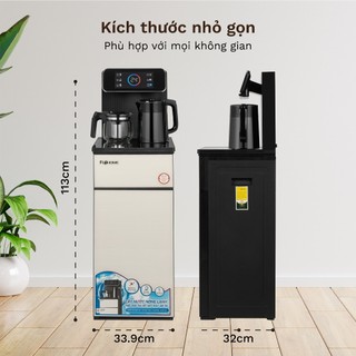 Cây nước nóng lạnh bàn trà FUJIHOME TBD22 Điều khiển từ xa, màn hình cảm ứng, cài đặt nhiệt độ nước