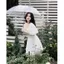 🌽 Đầm vân hoa ép v eo nút bọc trắng 🔥𝐇𝐨𝐚̉ 𝐓𝐨̂́𝐜🔥 𝐌𝐄𝐎𝐈𝐍𝐃𝐀𝐇𝐎𝐔𝐒𝐄 (VUI LÒNG IB MÈO ĐỂ ĐƯỢC TƯ VẤN KÍCH CỠ Ạ)