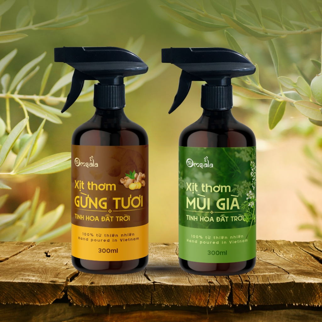 Xịt Thơm Mùi Già & Gừng Tươi Bao Sái Ban Thờ - Lau Dọn Đa Năng | Phong Thuỷ Omsala