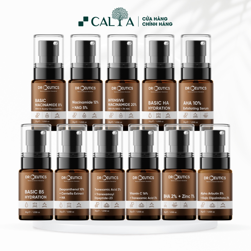 Ảnh Serum Drceutics Vitamin C, HA, AHA, BHA, B5, B3, Zinc Dưỡng Trắng, Giảm Mụn, Phục Hồi, Cấp Ẩm 30ml 1