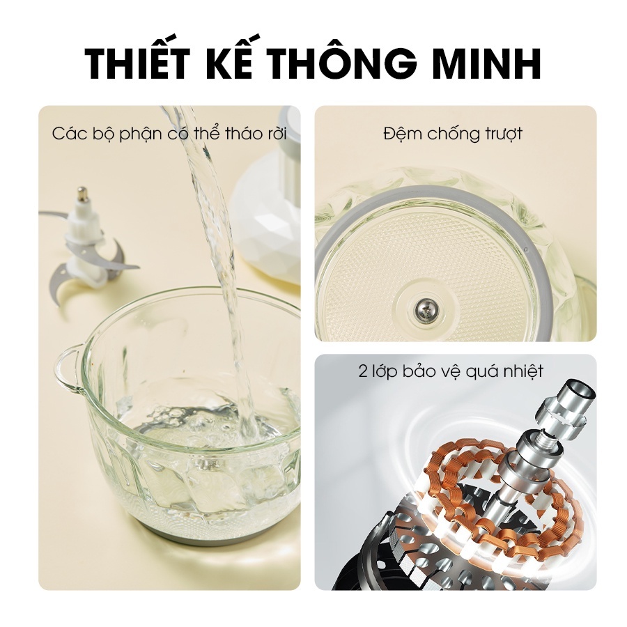 Ảnh Cối Thủy Tinh 2 Lít - Phụ kiện thay thế cho máy xay Samono SW-C300 loại 2L - Không kèm nắp 2