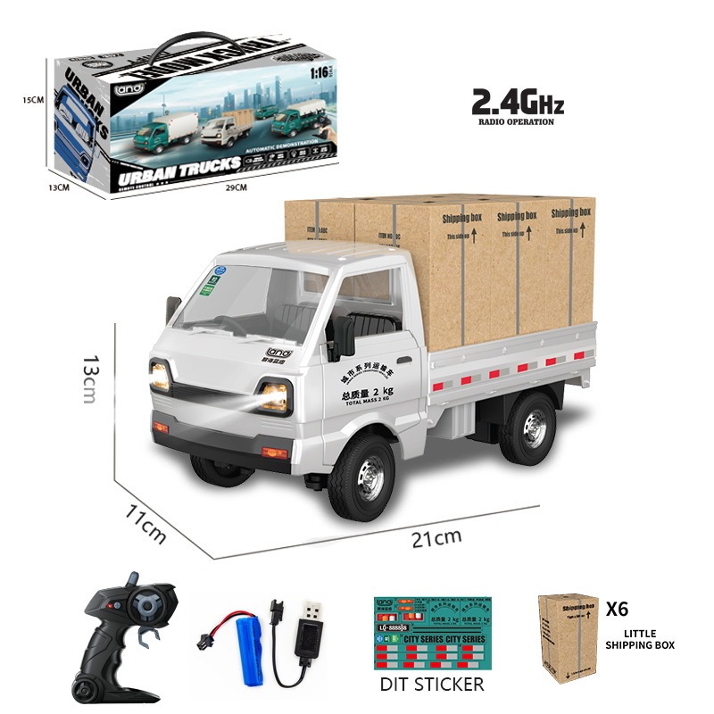 Xe tải chở hàng điều khiển từ xa kèm pin sạc cao cấp giá rẻ cho bé, xe ô  tô đồ chơi cho trẻ em BOBIKIDS OT29