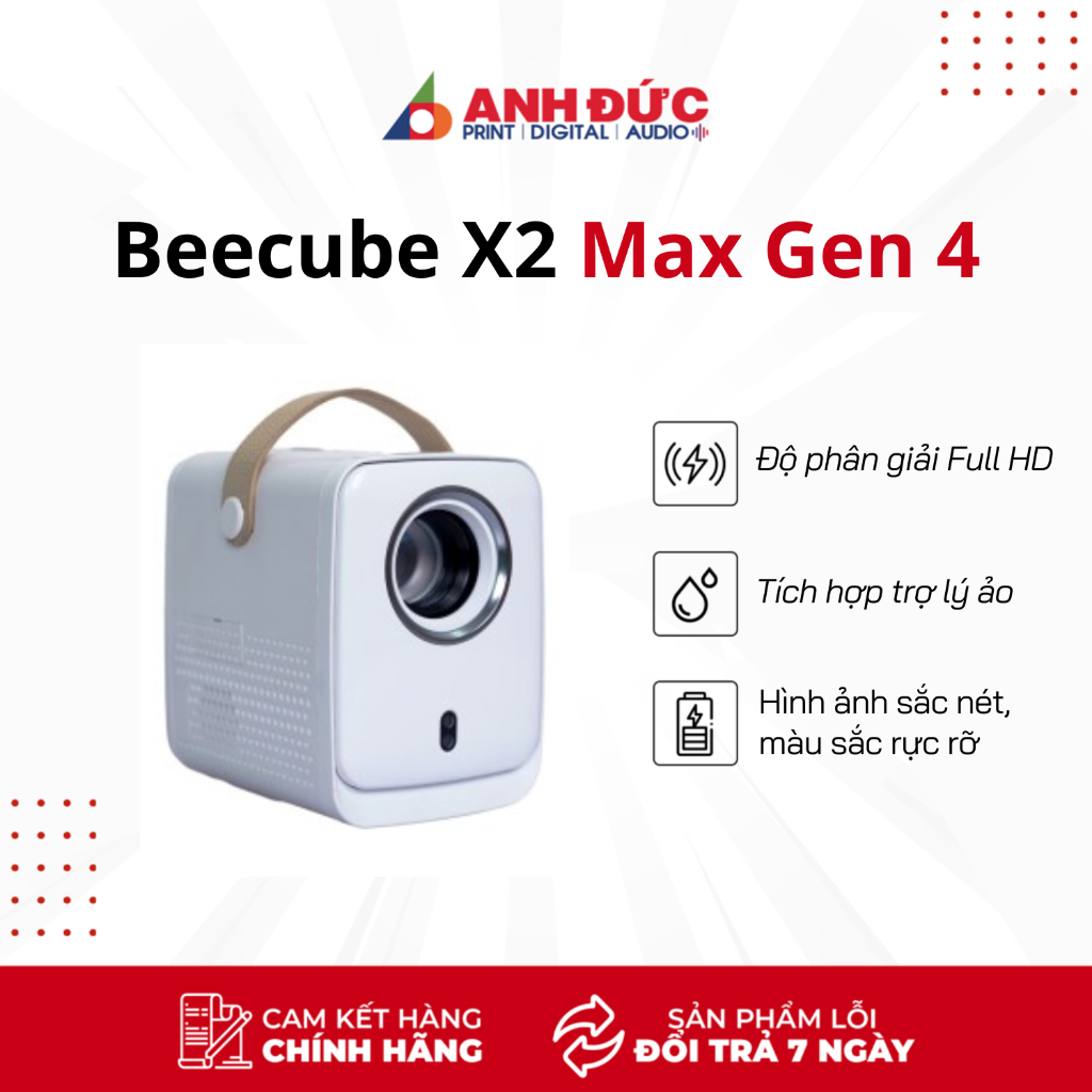 Máy Chiếu Mini BEECUBE X2 MAX Gen 4, Full HD 1080 - Bảo Hành Chính Hãng ...