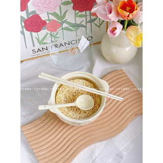 Bộ nồi sứ có nắp kèm thìa và đũa siêu xinh combo đầy đủ