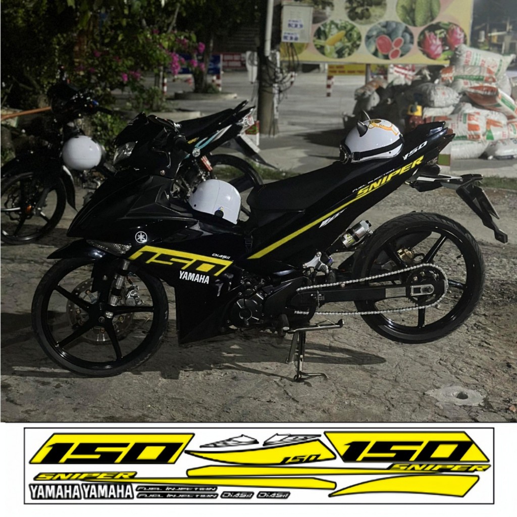 Tem rời exciter 150 cao cấp chất liệu in 3 lớp chống nước không phai màu.nhãn dán