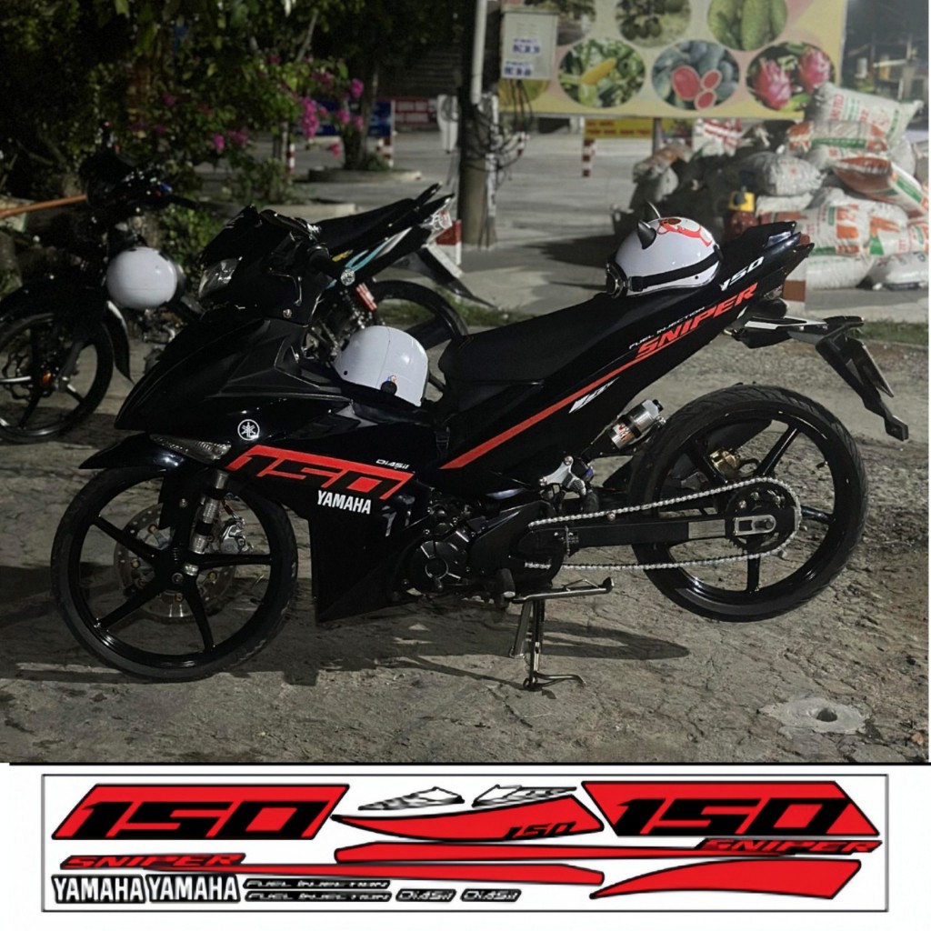 Tem rời exciter 150 cao cấp chất liệu in 3 lớp chống nước không phai màu.nhãn dán
