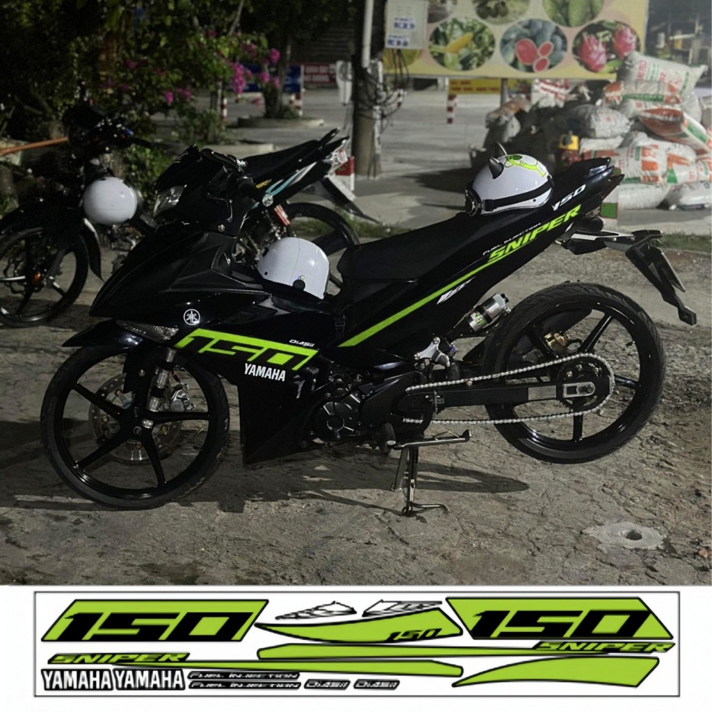 Tem rời exciter 150 cao cấp chất liệu in 3 lớp chống nước không phai màu.nhãn dán