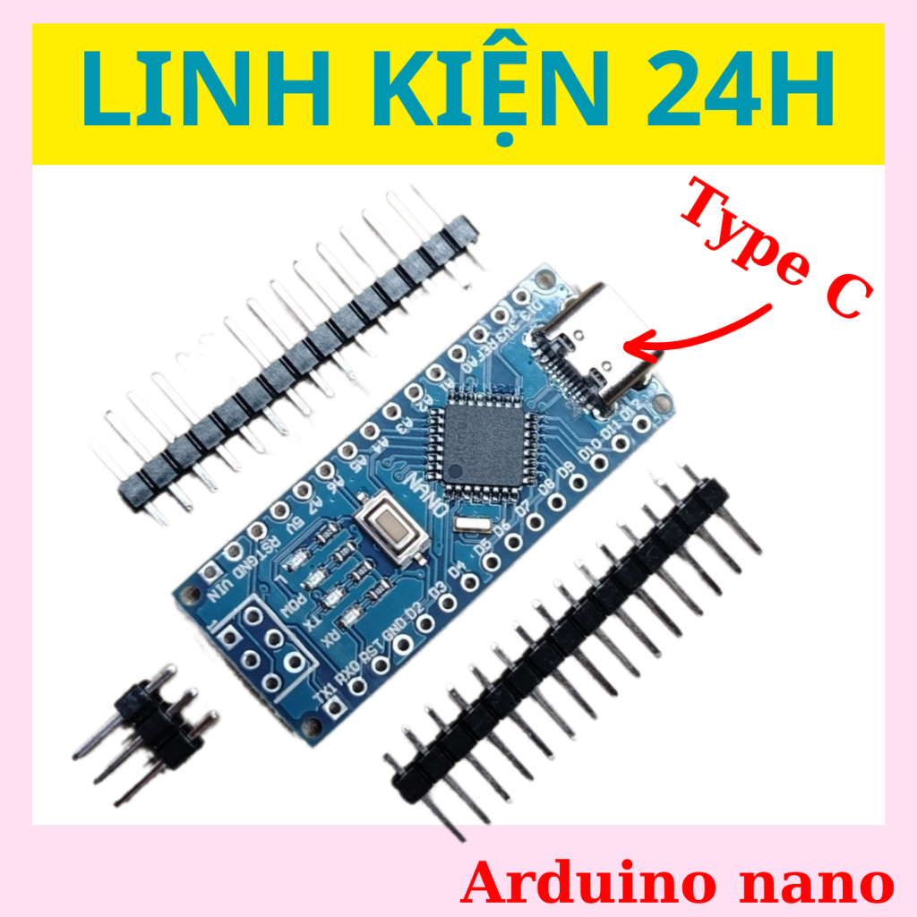 Board Arduino Nano 3.0 ATmega328P Type-C - Nano Type C | Shopee Việt Nam