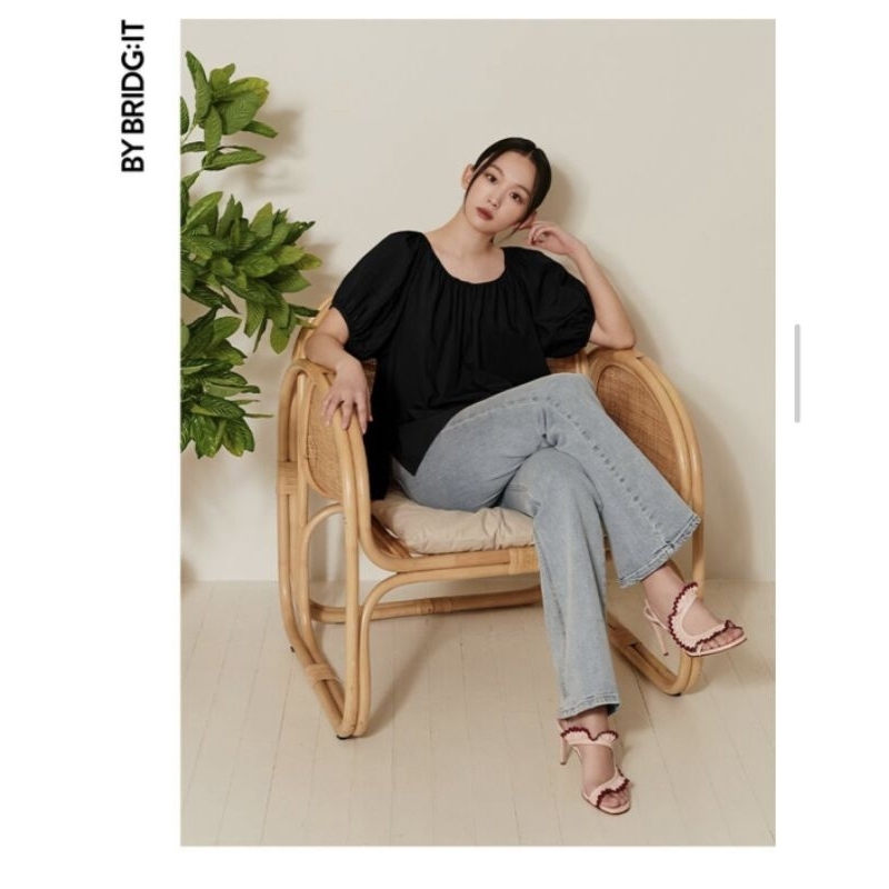 (Sale) Áo sơmi nữ tay bồng ByBridgItt* xuất Hàn bigsize - dư xịn