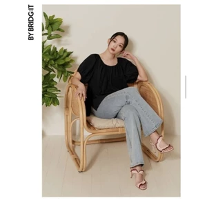 Áo sơmi nữ tay bồng ByBridgItt* xuất Hàn bigsize - dư xịn