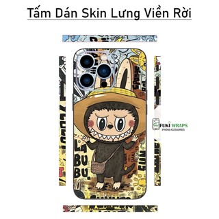 Tấm dán Skin Mặt Sau Mẫu Labubububu MS02 FULL VIỀN 15promax , 14promax , 13promax , 12promax , 11promax  - FukiShop