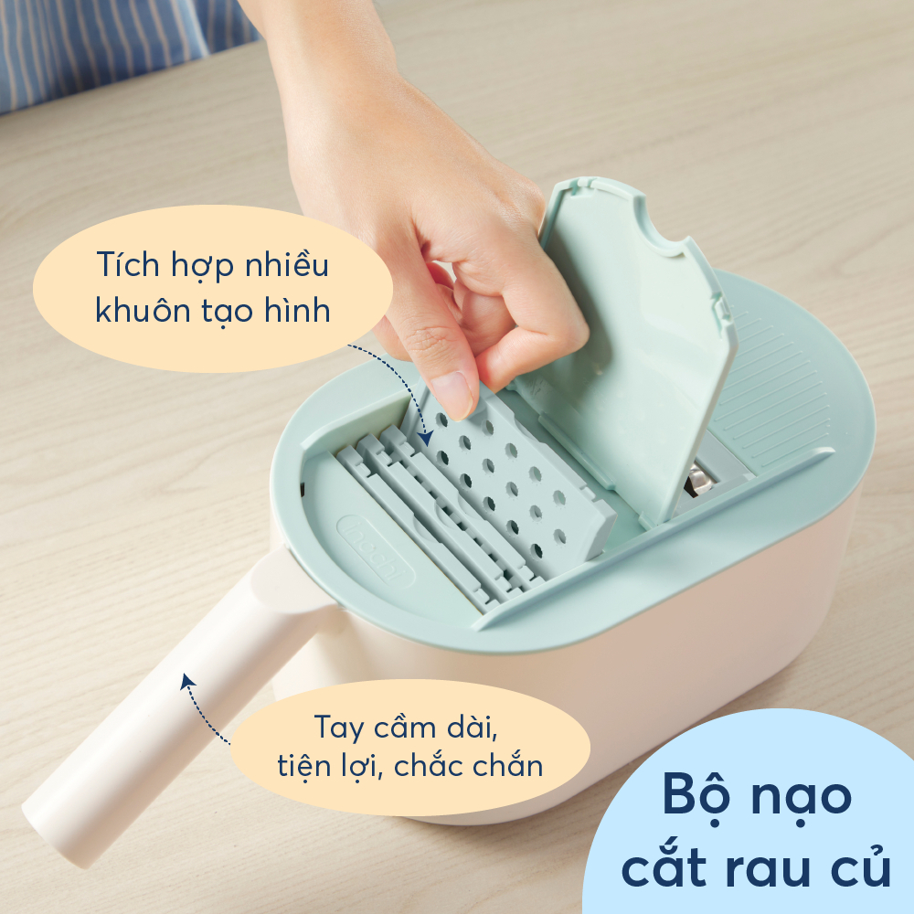 Bộ nạo cắt rau củ Inochi - cao cấp, đa năng, tiện lợi, cắt nhỏ, lát, lưỡi dao sắt bén, không gỉ