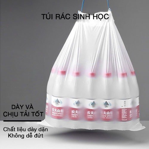 Túi Đựng Rác Chống Thủng Cỡ Lớn Và Dày Có Dây Rút Túi Rác Dành Cho Khách Sạn  Cho Hộ Gia Đình Tiện Lợi Cho Siêu Thị