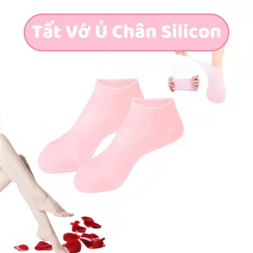 Tất Vớ Ủ Chân Chất Liệu Silicon Co Giãn Tốt, Vớ Ủ Kem Dưỡng Ẩm Thẩm Thấu Tốt Chống Khô Da Nứt Nẻ Gót Gót Chân Láng Mịn