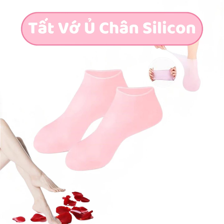 Tất Vớ Ủ Chân Chất Liệu Silicon Co Giãn Tốt, Vớ Ủ Kem Dưỡng Ẩm Thẩm Thấu Tốt Chống Khô Da Nứt Nẻ Gót Gót Chân Láng Mịn