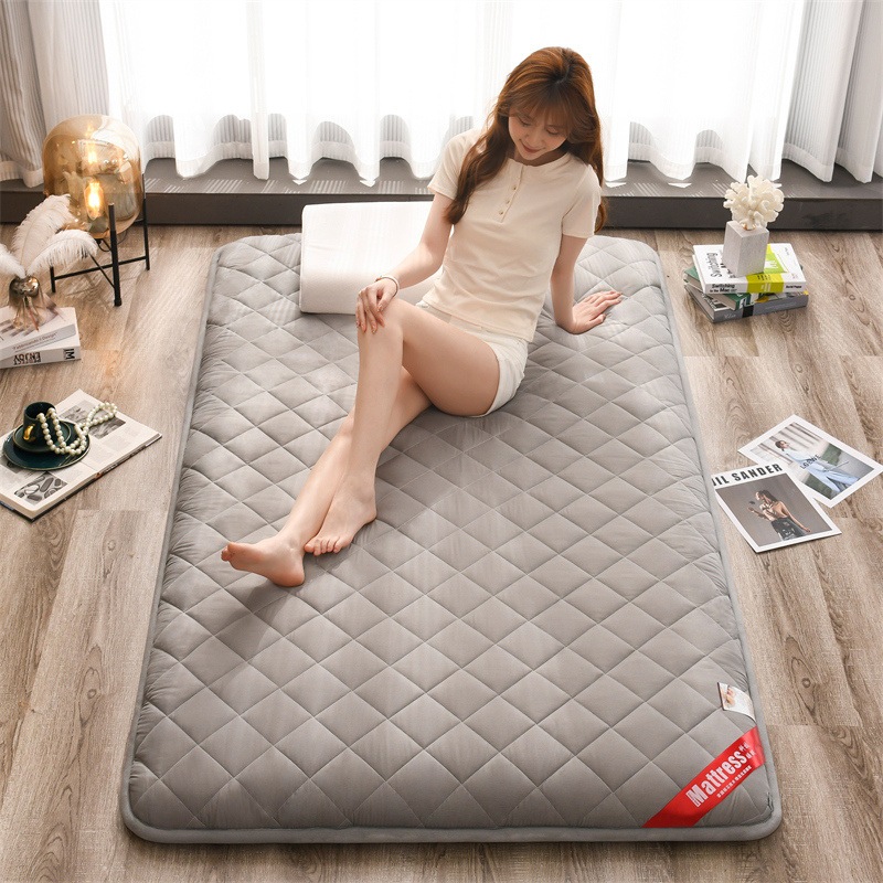 Topper Đệm gấp gọn dày 4-5cm TAKARA bông vải sơ đậu nành khử khuẩn thế hệ mới không bị xẹp khi nằm