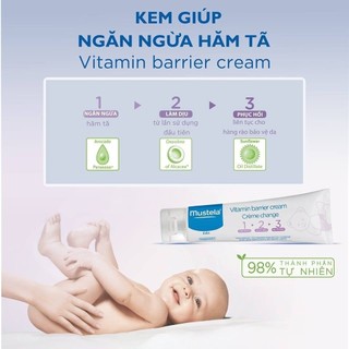 Kem Chống Hăm Tã Cho Em Bé Mustela VITAMIN BARRIER CREAM 100ML
