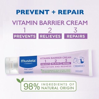 Kem Chống Hăm Tã Cho Em Bé Mustela VITAMIN BARRIER CREAM 100ML