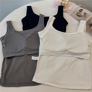 Áo Ba Lỗ Nữ Cotton Mềm Mịn Kèm Mút Ngực Co Giãn Freesize Từ 38 Đến 60kg
