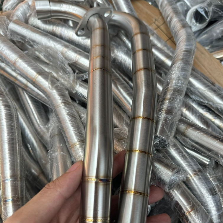 Cổ pô inox 304 khò titan dành cho các dòng xe | Shopee Việt Nam