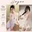 HT230 Bộ ngủ 2s hoạ tiết hoa kèn cổ đổ tôn dáng,đồ ngủ xẻ hông xuyên thấu gợi cảm HT230