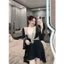 HT413 Set váy ngủ và áo choàng phối ren xẻ ngực tôn dáng, đồ ngủ lụa mặc nhà gợi cảm HT413(64+246)