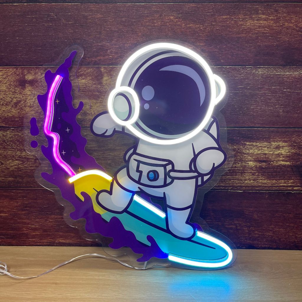 Đèn LED Neon Phi Hành Gia - Trang Trí Treo Tường - Đèn Trang Trí Phòng [KÍCH THƯỚC 35cm]