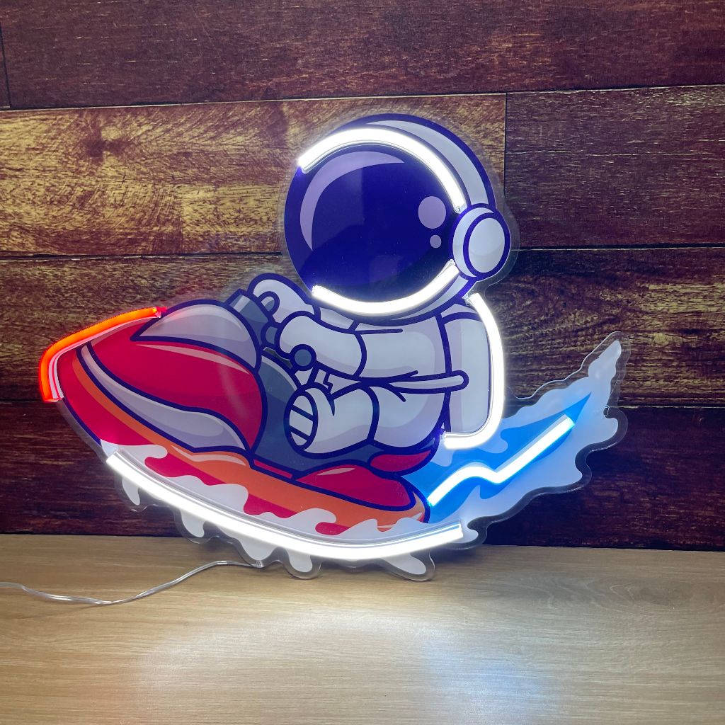 Đèn LED Neon Phi Hành Gia - Trang Trí Treo Tường - Đèn Trang Trí Phòng [KÍCH THƯỚC 35cm]
